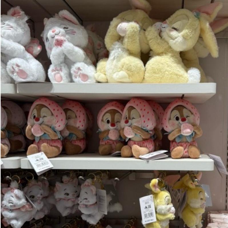 《現貨》2025日本迪士尼 情人節 甜甜草莓季 春季 草莓瑪麗貓 米妮 奇奇蒂蒂 邦尼 娃娃 吊飾-細節圖4