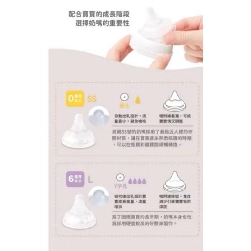 《現貨》貝親 Pigeon第三代寬口母乳實感奶嘴SS/L-細節圖3