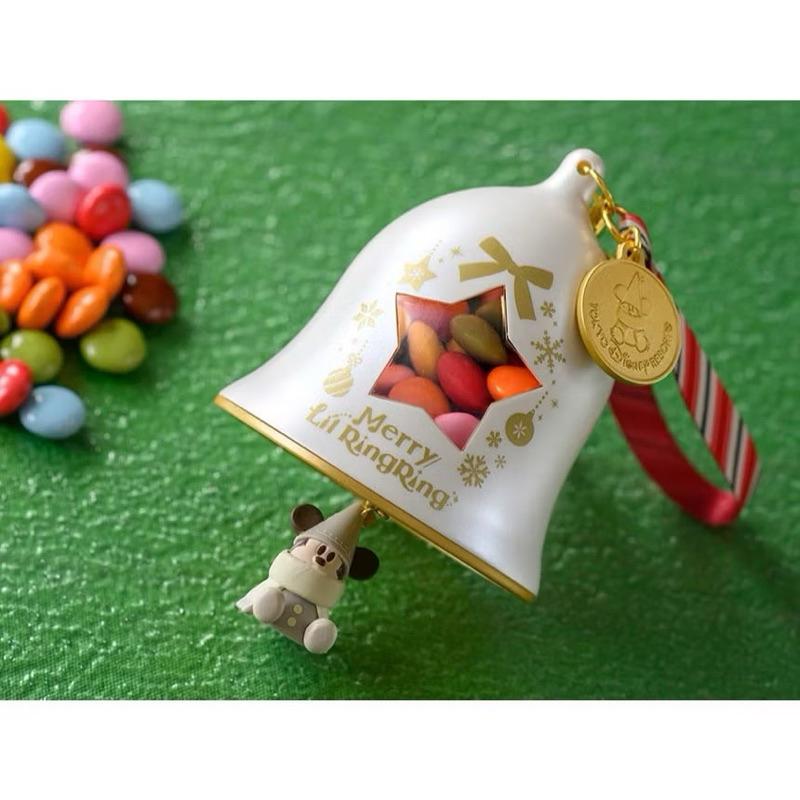 《現貨》2024日本迪士尼 白色聖誕節 米奇 聖誕節 聖誕鈴鐺 精靈米奇 米奇小精靈 精靈米奇 糖果罐 掛件吊飾-細節圖2