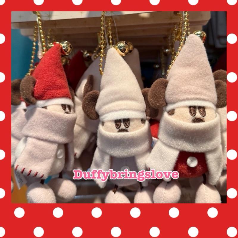 《現貨》2024日本迪士尼聖誕節 冬季 白色米奇串串 米奇小精靈 米奇精靈 側背包 髮夾 聖誕米奇 零錢包娃娃 吊飾-細節圖2