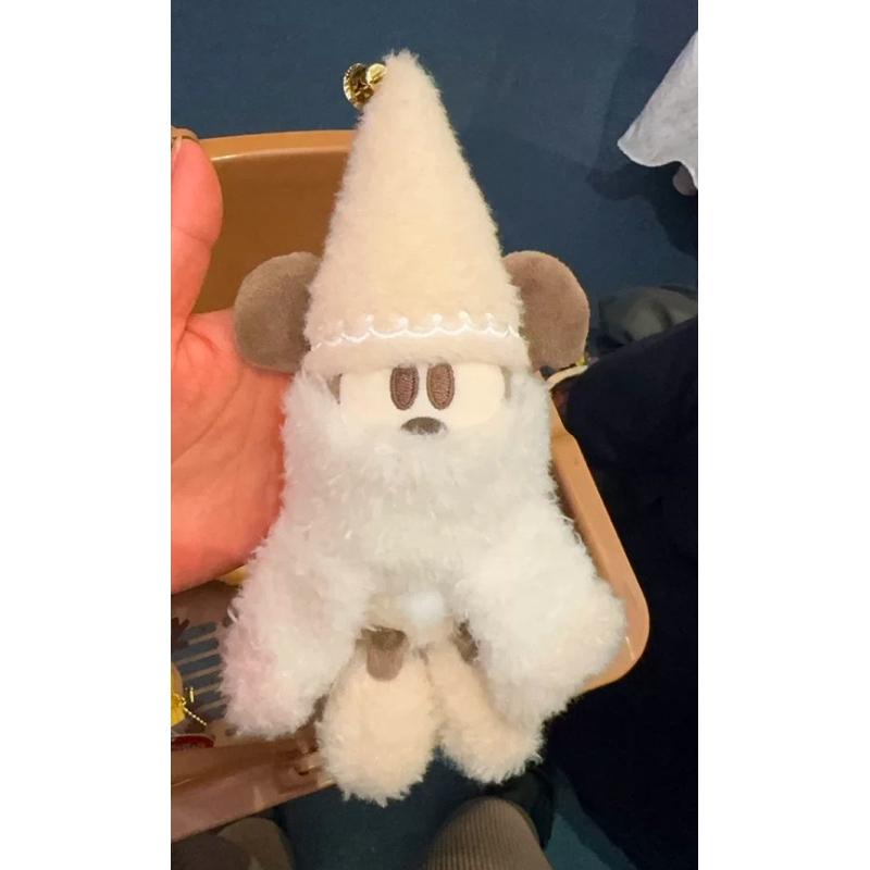 《現貨》2024日本迪士尼聖誕節 冬季 白色米奇串串 米奇小精靈 米奇精靈 側背包 髮夾 聖誕米奇 零錢包娃娃 吊飾-細節圖4