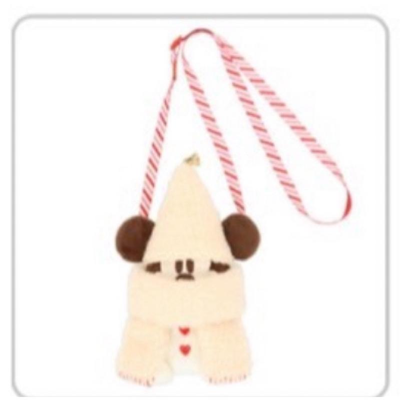 《現貨》2024日本迪士尼聖誕節 冬季 白色米奇串串 米奇小精靈 米奇精靈 側背包 髮夾 聖誕米奇 零錢包娃娃 吊飾-細節圖6