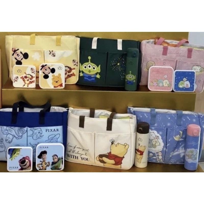 《現貨》7-11福袋 皮克斯 迪士尼 奇奇 角落小夥伴 維尼 三眼怪 米奇 史迪奇 多功能托特包 保溫杯 冰霸杯-細節圖2