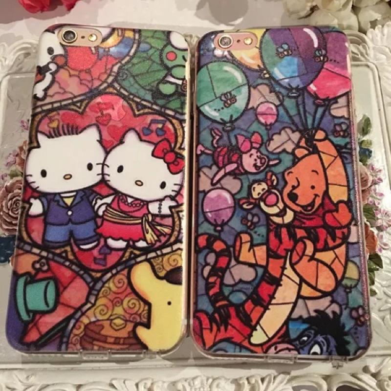 《現貨》迪士尼 Apple 軟殼iPhone 6/6s/7/8 plus 手機殼 維尼 史迪奇 奇奇蒂蒂 瑪麗貓-細節圖2