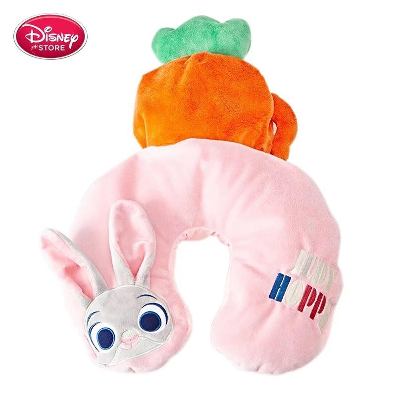 《預購》迪士尼正版 動物方城市 Zootopia 兔子 茱蒂 紅蘿蔔 錄音筆 兩用頸枕  抱枕-細節圖2