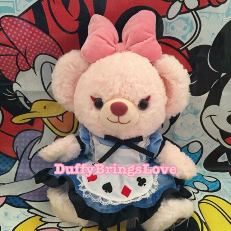 《絕版》2015日本迪士尼 大學熊四週年 愛麗絲 泡芙 SS號 玩偶 娃娃 SSS號 金鍊吊飾 金鏈吊飾 大學熊-細節圖3