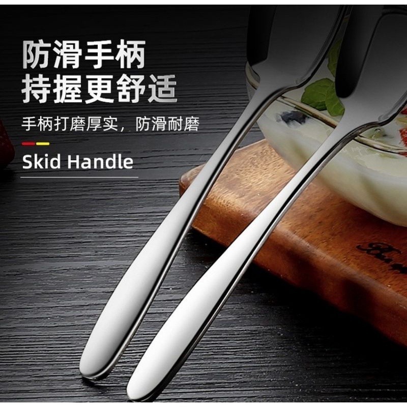 🔥快速出貨🔥現貨304不鏽鋼餐具折疊款304不鏽鋼湯勺 創意湯匙 成人湯匙 兒童餐具 304方頭勺 3 愛寶我的世界-細節圖4