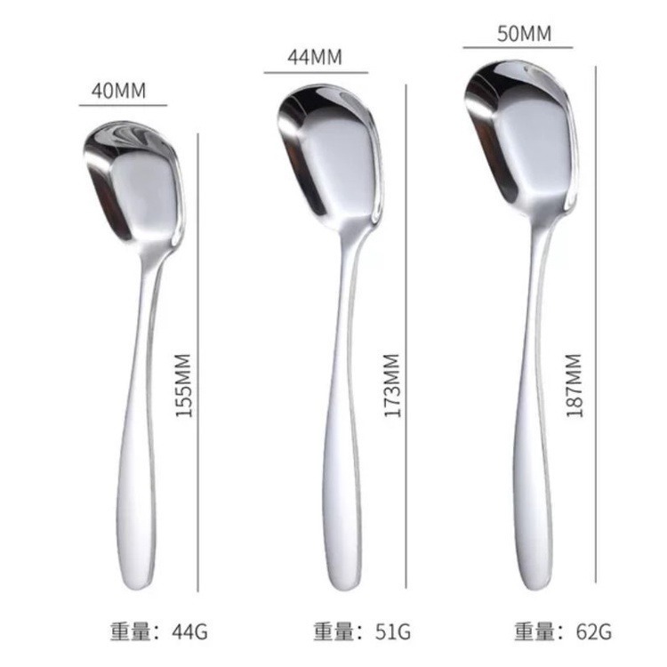 🔥快速出貨🔥現貨304不鏽鋼餐具折疊款304不鏽鋼湯勺 創意湯匙 成人湯匙 兒童餐具 304方頭勺 3 愛寶我的世界-細節圖9