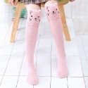 棉質 粉紅色 小兔子 襪