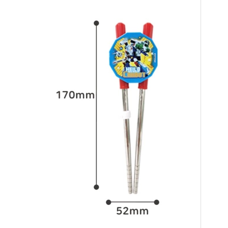 🔥快速出貨🔥有發票韓國正版左右手學習筷套組筷子套組左右手通用學習筷套組Hello Carbot學習筷卡 愛寶我的世界-細節圖5