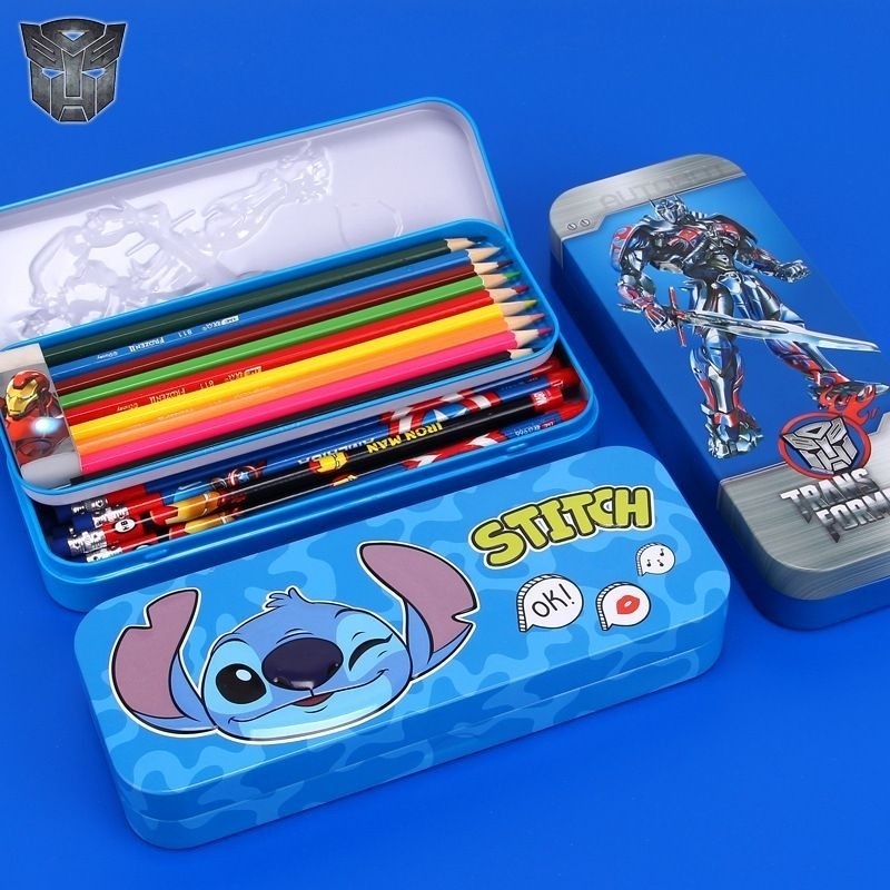 🔥快速出貨🔥台灣現貨有發票正版迪士尼雙層鉛筆盒變型金鋼鉛筆盒 閃電麥坤鉛筆盒男孩鉛筆盒 兒童禮物擎天柱 愛寶我的世界-細節圖2