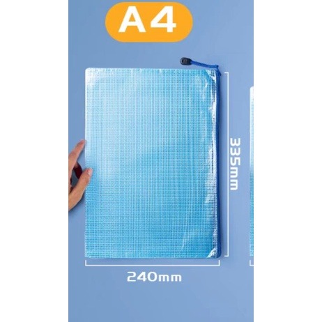 🔥快速出貨🔥現貨有發票a4文件袋透明塑料網格袋軟格袋學生用拉鏈袋a4試卷收納夾資料檔案拉邊袋加大号加厚 愛寶我的世界-細節圖7