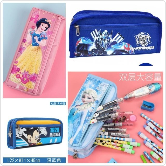♥現貨有發票♥正版迪士尼筆袋 冰雪奇緣筆袋 米奇筆袋 蜘蛛人筆袋 變型金剛筆袋 公主筆袋 多功能筆袋 復仇 愛寶我的世界-細節圖5