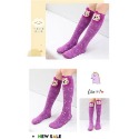 紫花朵獅子襪