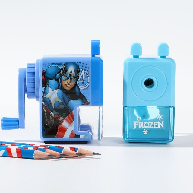 正版迪士尼削迷你鉛筆機公主削鉛筆機蜘蛛人削鉛筆機美國隊長削鉛筆機 愛莎削鉛筆機 冰雪削筆機 愛寶我的世界-細節圖4