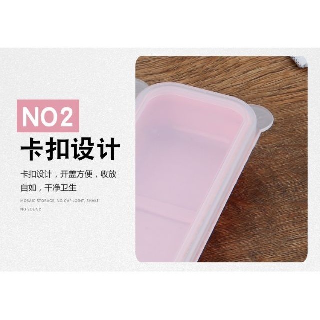 ♥現貨♥環保便攜盒 餐具收納盒 餐具盒 湯匙盒子 餐具盒子 筷子盒 輕型餐具盒 北歐餐盒 pp盒 翻蓋餐盒 愛寶我的世界-細節圖4