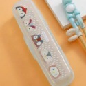 ♥現貨♥學習筷盒子筷子收納盒可愛餐具盒 筷子收納盒兒童餐具盒學習筷便攜盒 湯匙盒子 筷子盒子 愛寶我的世界-規格圖7