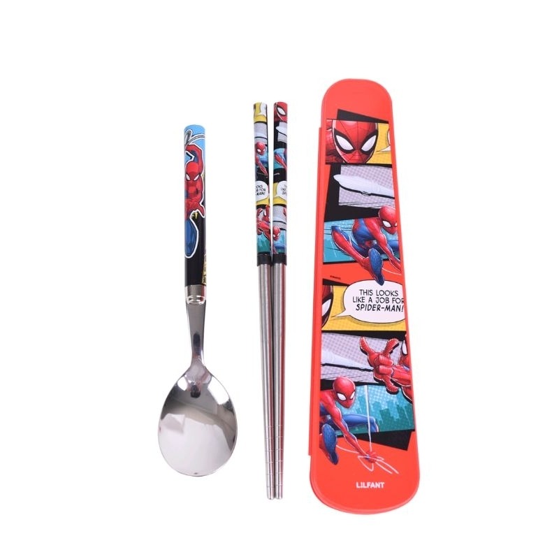 韓國正版寶可夢餐具套組筷子套組蜘蛛人餐具機器戰士carbot湯匙寶可夢復仇者湯匙鋼鐵人湯匙衝峰戰士湯匙 愛寶我的世界-細節圖4
