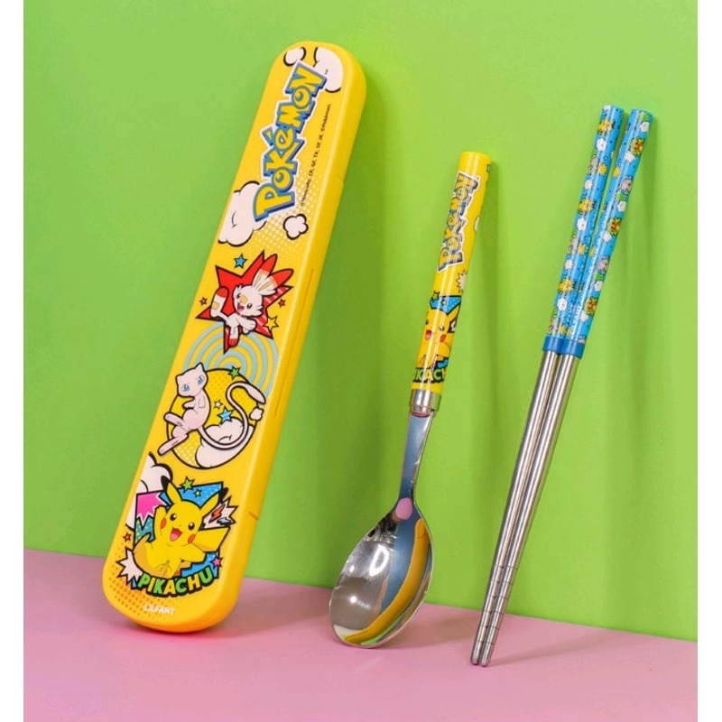 韓國正版寶可夢餐具套組筷子套組蜘蛛人餐具機器戰士carbot湯匙寶可夢復仇者湯匙鋼鐵人湯匙衝峰戰士湯匙 愛寶我的世界-細節圖6