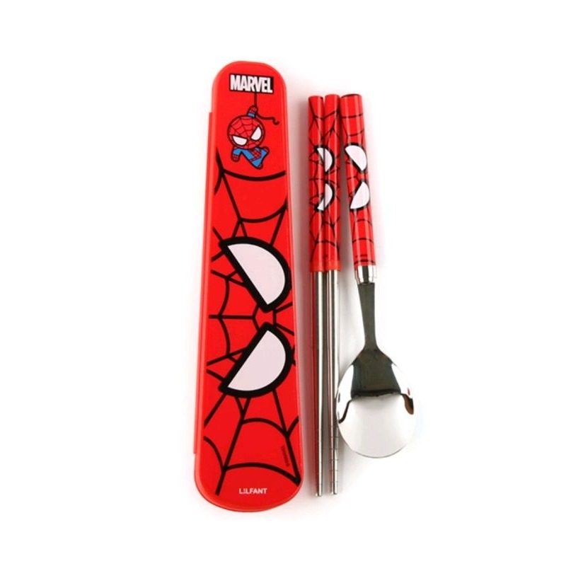 韓國正版寶可夢餐具套組筷子套組蜘蛛人餐具機器戰士carbot湯匙寶可夢復仇者湯匙鋼鐵人湯匙衝峰戰士湯匙 愛寶我的世界-細節圖7