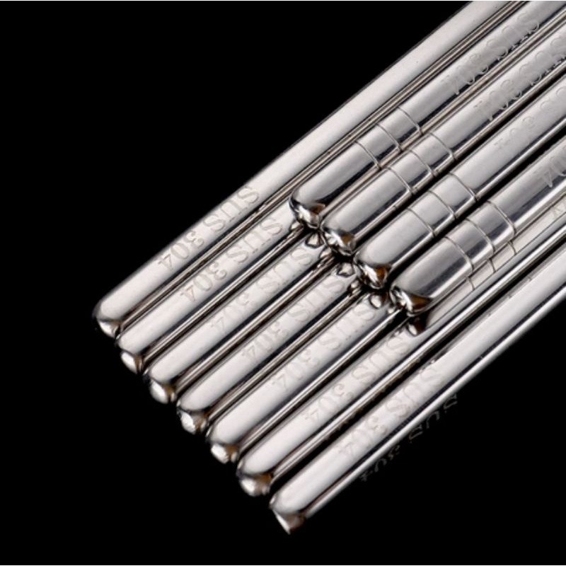 新品現貨304韓式304不鏽鋼6環圓筷304筷子304不鏽鋼餐具不鏽鋼筷子套組304防滑筷酒店專用筷22. 愛寶我的世界-細節圖4