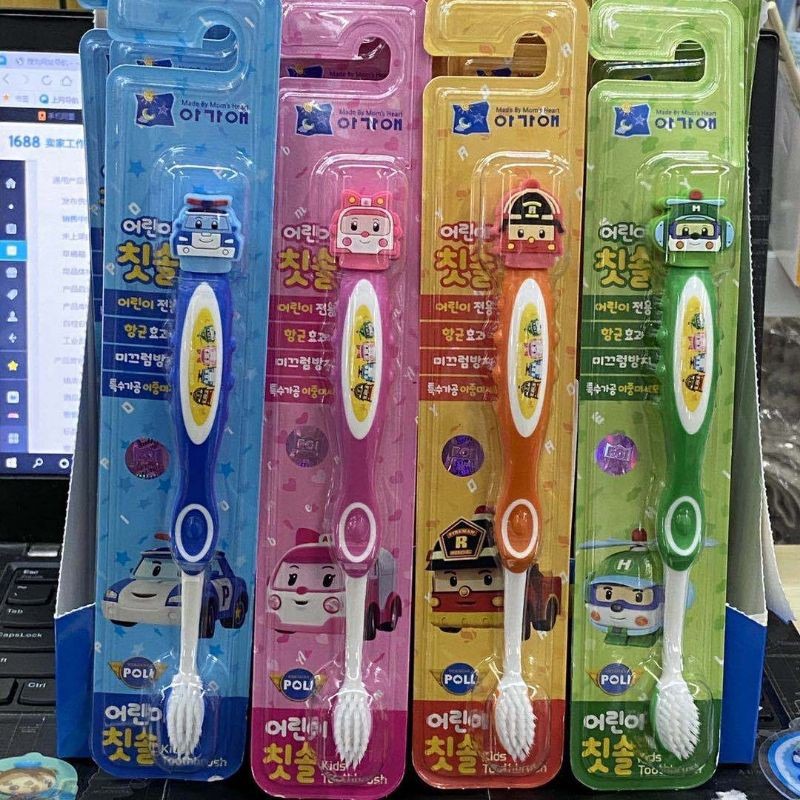 ♥現貨有發票♥韓國代購 Poli牙刷 波力牙刷 安寶牙刷 賀力牙刷 警車牙刷 寶寶牙刷 3-9歲牙刷 兒童 愛寶我的世界-細節圖8