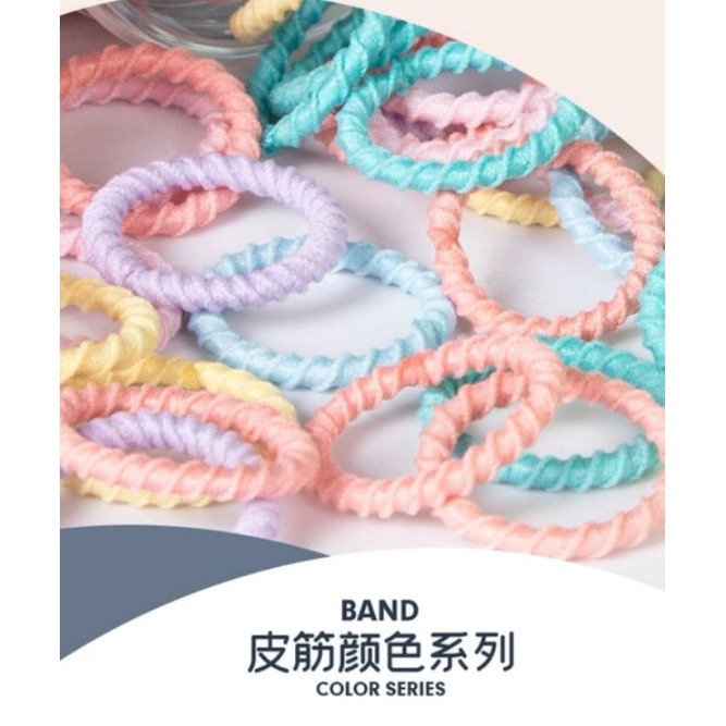 現貨兒童髮圈不扯髮像皮筋 高彈像皮筋小女孩綁頭髮不傷髮像皮筋尼龍髮圈兒童髮圈 愛寶我的世界-細節圖3
