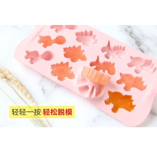 ♥現貨♥立體恐龍冰塊盒 巧克力製作盒 糖果模具 矽膠 果凍模具 DIY模具 冰塊模具 硅膠製冰模具 香皂 愛寶我的世界-細節圖5