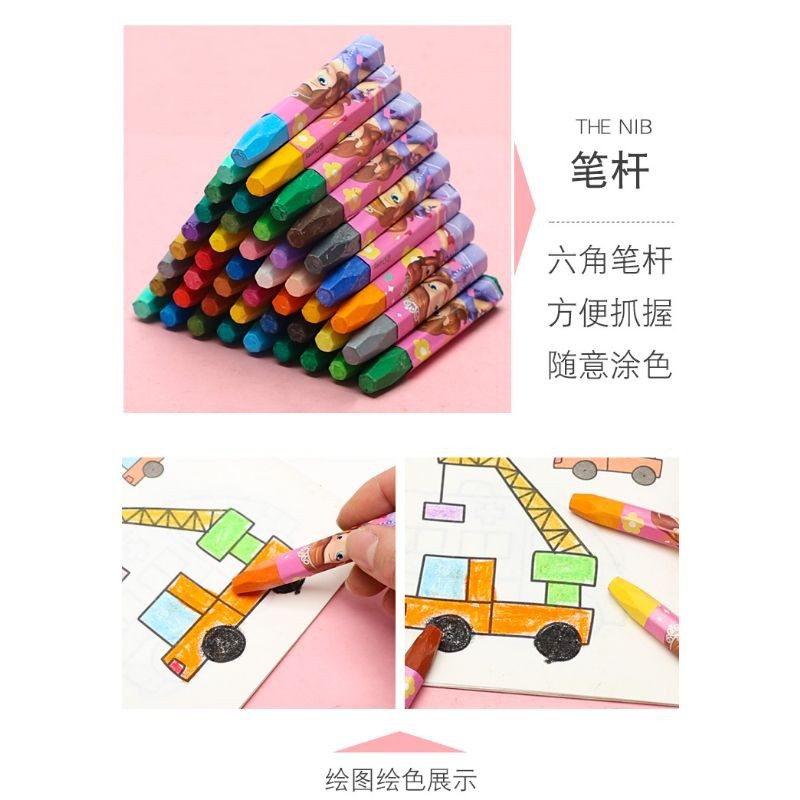 ♥現貨♥正版迪士尼彩色筆 冰雪奇緣彩色筆 美國隊長彩色筆 兒童油畫筆 迪士尼公主彩色筆 迪士尼公主油畫筆 愛寶我的世界-細節圖9