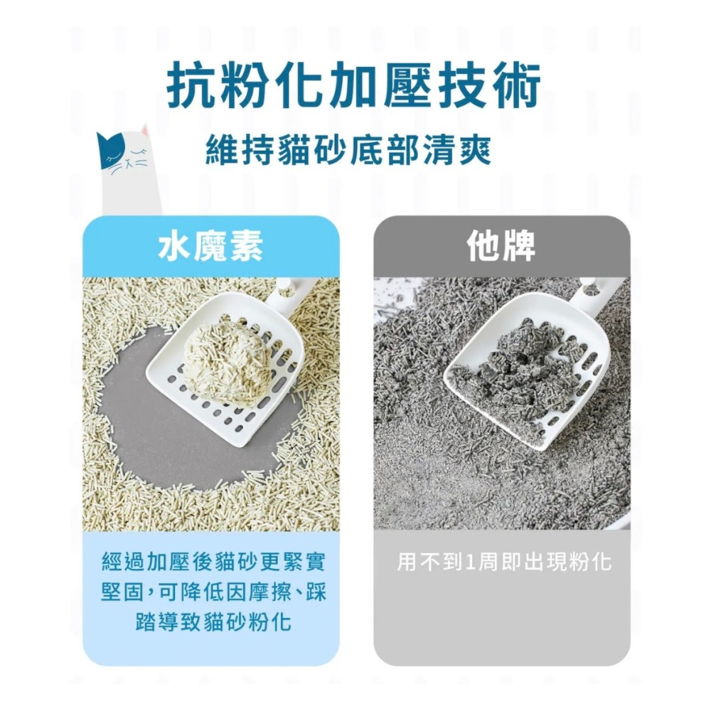 水魔素貓砂｜益生菌豆腐砂 1.5mm｜木薯砂｜3合1混合砂｜活性碳益生菌豆腐砂 2.0mm-細節圖3