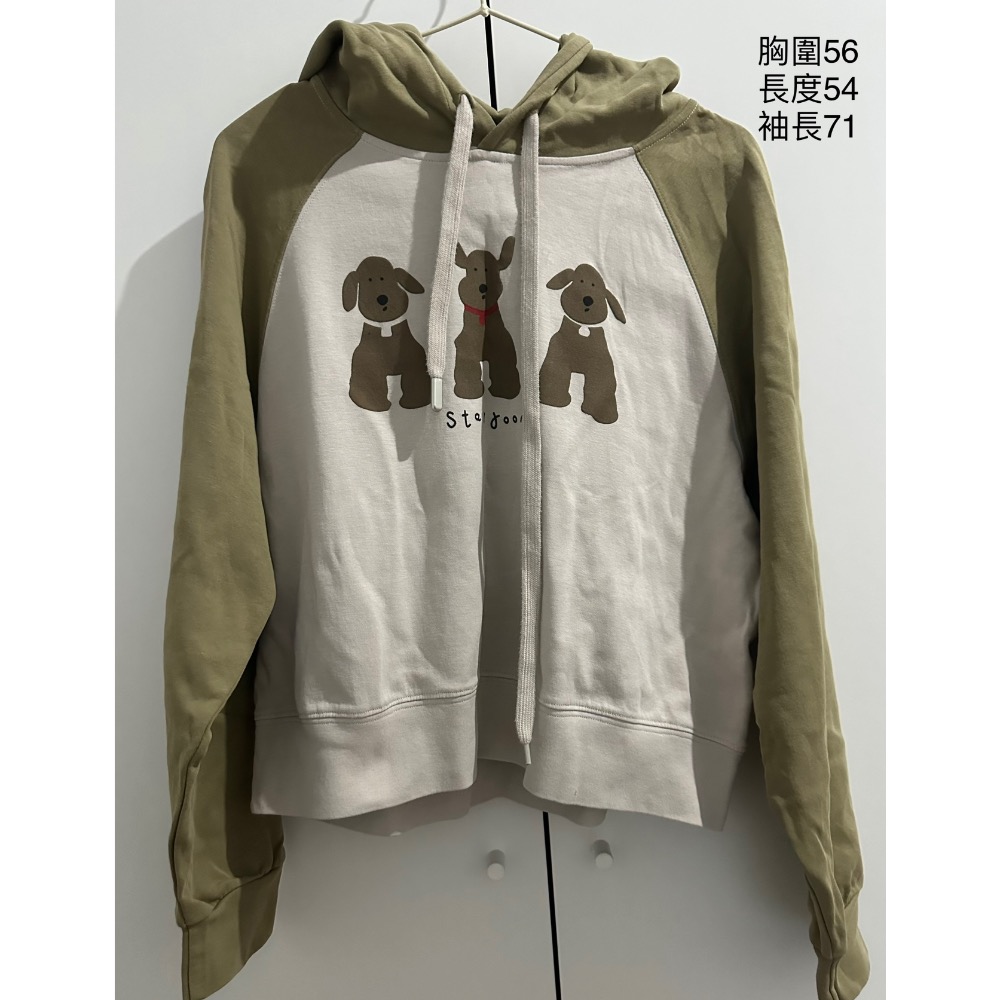 編號13❤️‍🔥 狗狗造型帽T 拼接長袖連帽T 撞色上衣 棉質帽踢-細節圖2