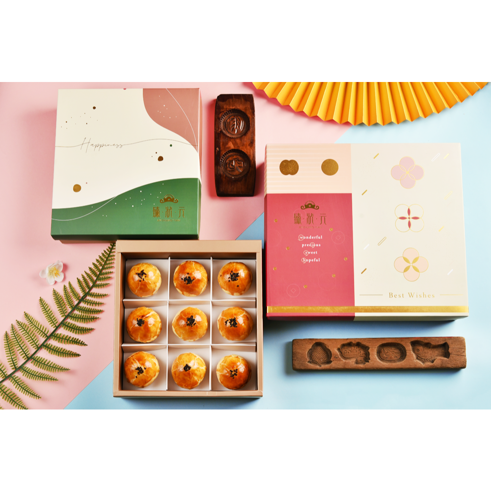 【臻狀元】脆皮蛋黃酥禮盒 (全蛋) 9入-細節圖2