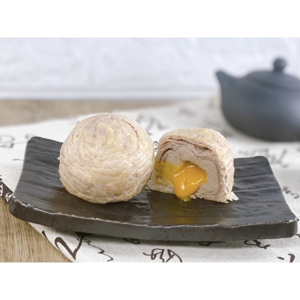 【臻狀元】綜合奶黃流沙餅 6入-細節圖2