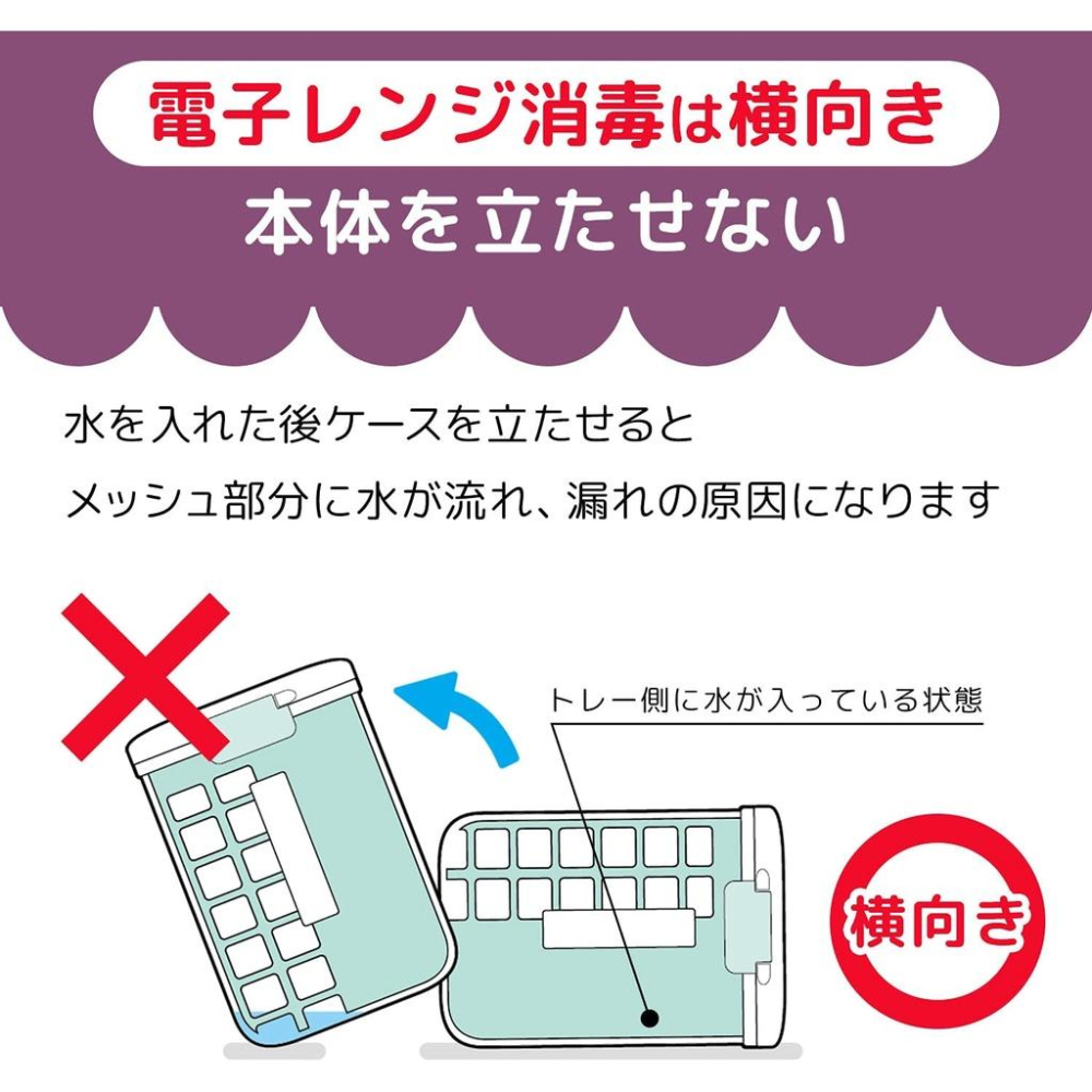 日本LEC 特別許願~~奶瓶專用消毒盒~~內外皆可使用-細節圖5