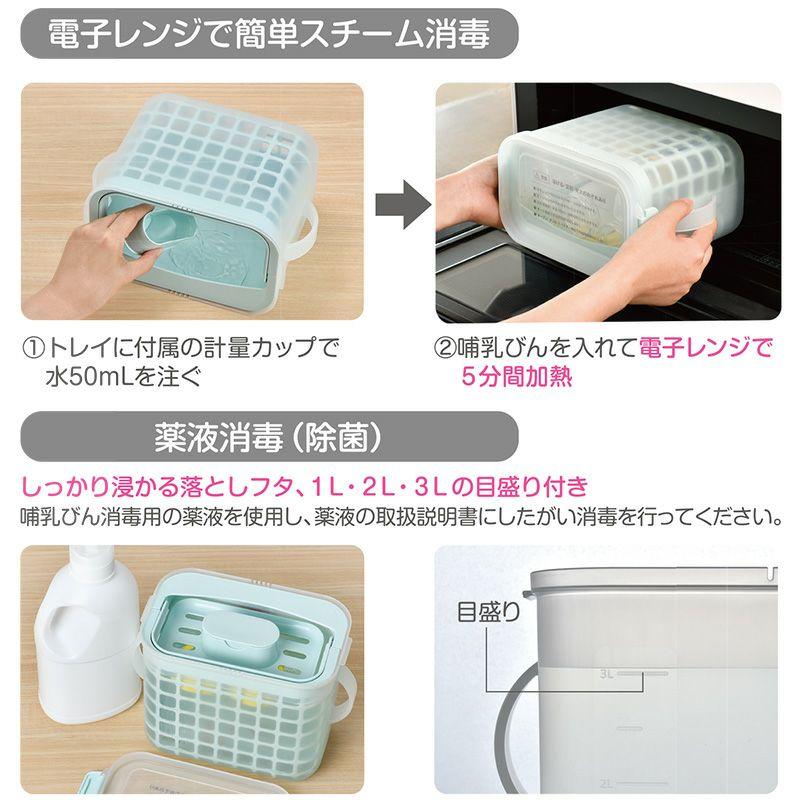 日本LEC 特別許願~~奶瓶專用消毒盒~~內外皆可使用-細節圖6