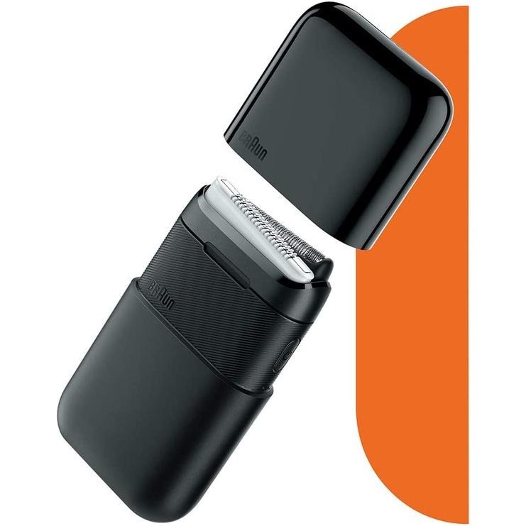 特惠組~~日本 BRAUN 德國百靈 M-1001(M90新款)//M-1010 輕便電動刮鬍刀 電池~~水洗~-細節圖2