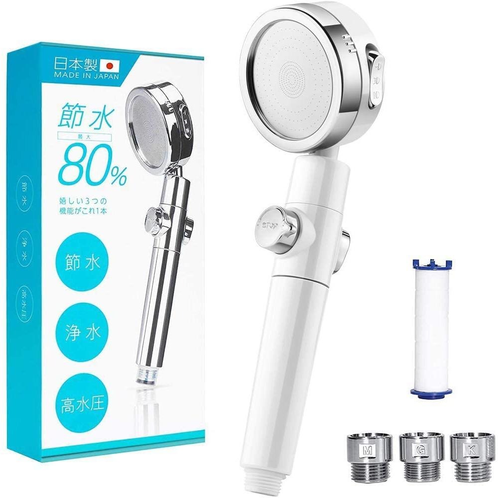 JP~~日丸屋製作所~~日本製專業蓮蓬頭~~省水80%~~淨水功能~~增壓水力~~日本製~~-細節圖2