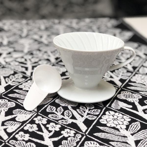 日本有田燒製HARIO V60 VDC-02W陶瓷濾杯+濾紙 1-4人用組合套組~~-細節圖2