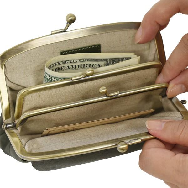 日本Kanmi~~水玉點點口金萬用包~~-細節圖6