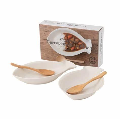 現貨中~~~日本居家名品~~FRANCFRANC~~日式咖哩專用圓盤/魚盤一組款~~含湯匙-細節圖2