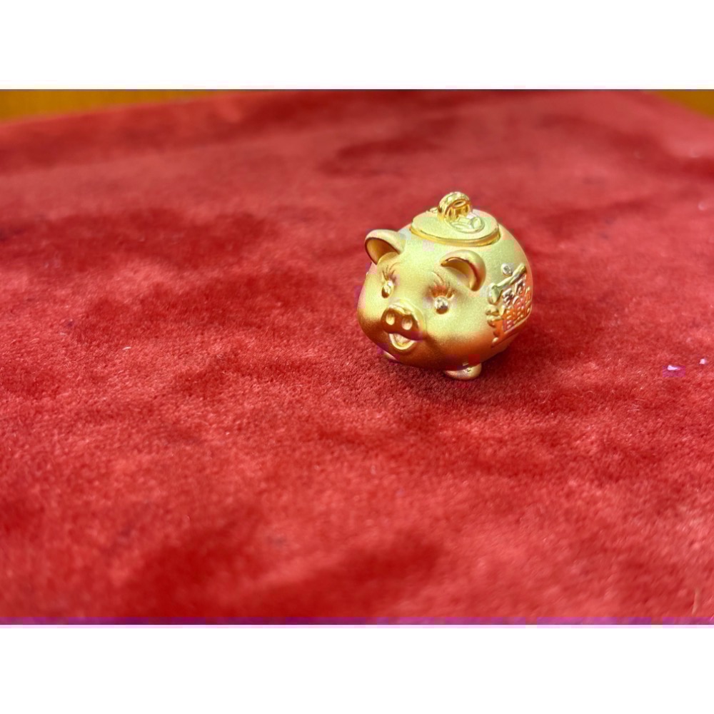 【TB】純金 小豬撲滿（有蓋）兩種樣式-細節圖2