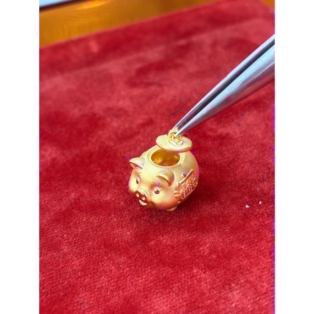 【TB】純金 小豬撲滿（有蓋）兩種樣式-細節圖3