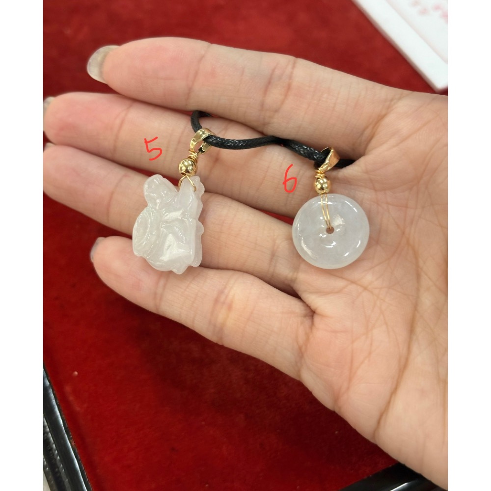 翡翠A貨小墜子（附鍊）-細節圖2