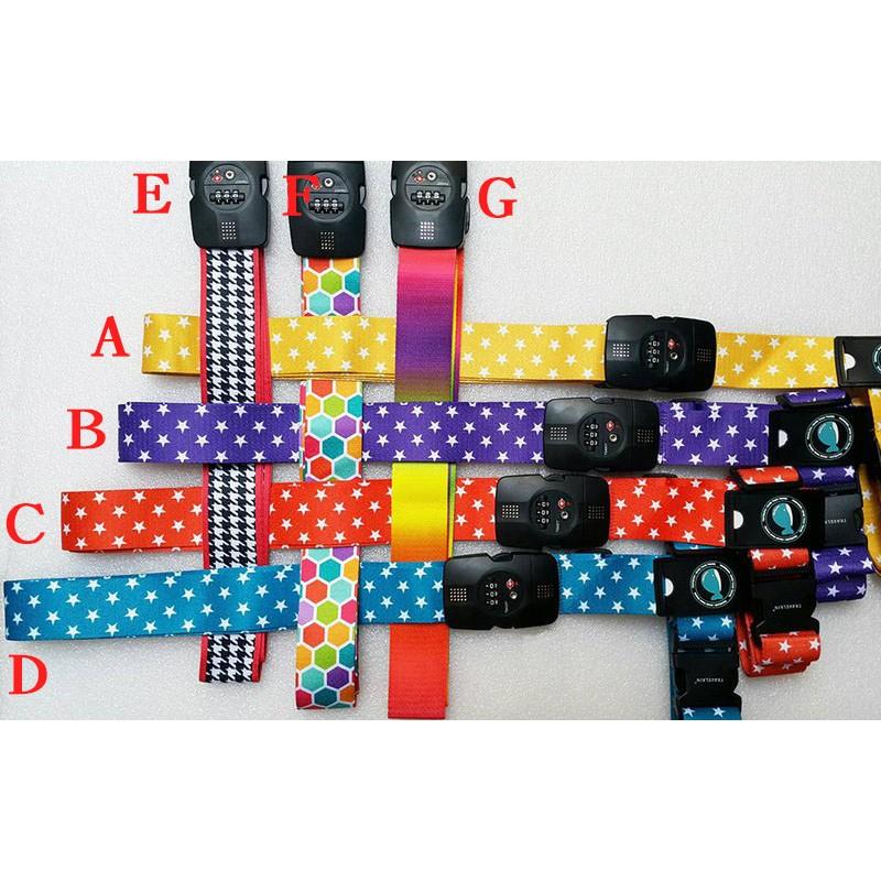 ☆JoyWay☆ 耀眼奪目 TSA海關鎖 十字行李箱 密碼鎖 打包帶 綁帶 行李束帶 捆帶-細節圖2