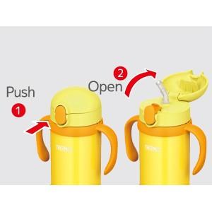 (贈吸管刷)公司貨 THERMOS 膳魔師 (含備用吸管) 學習杯 保溫瓶 兒童水壺 吸管水壺 350ML FHV-35-細節圖2