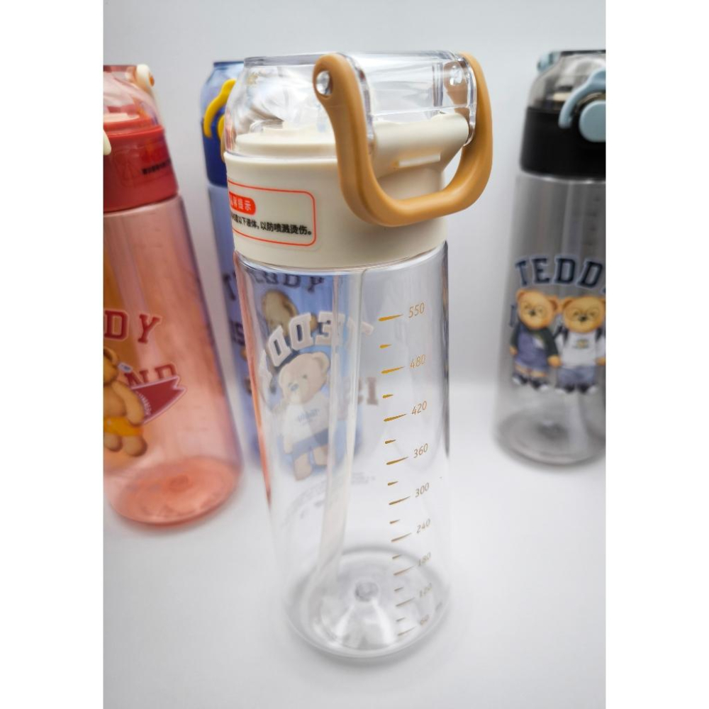 DIYI 彈蓋吸管瓶 運動水壺 600ml 兒童水杯 冷水壼 水瓶 水杯-細節圖3