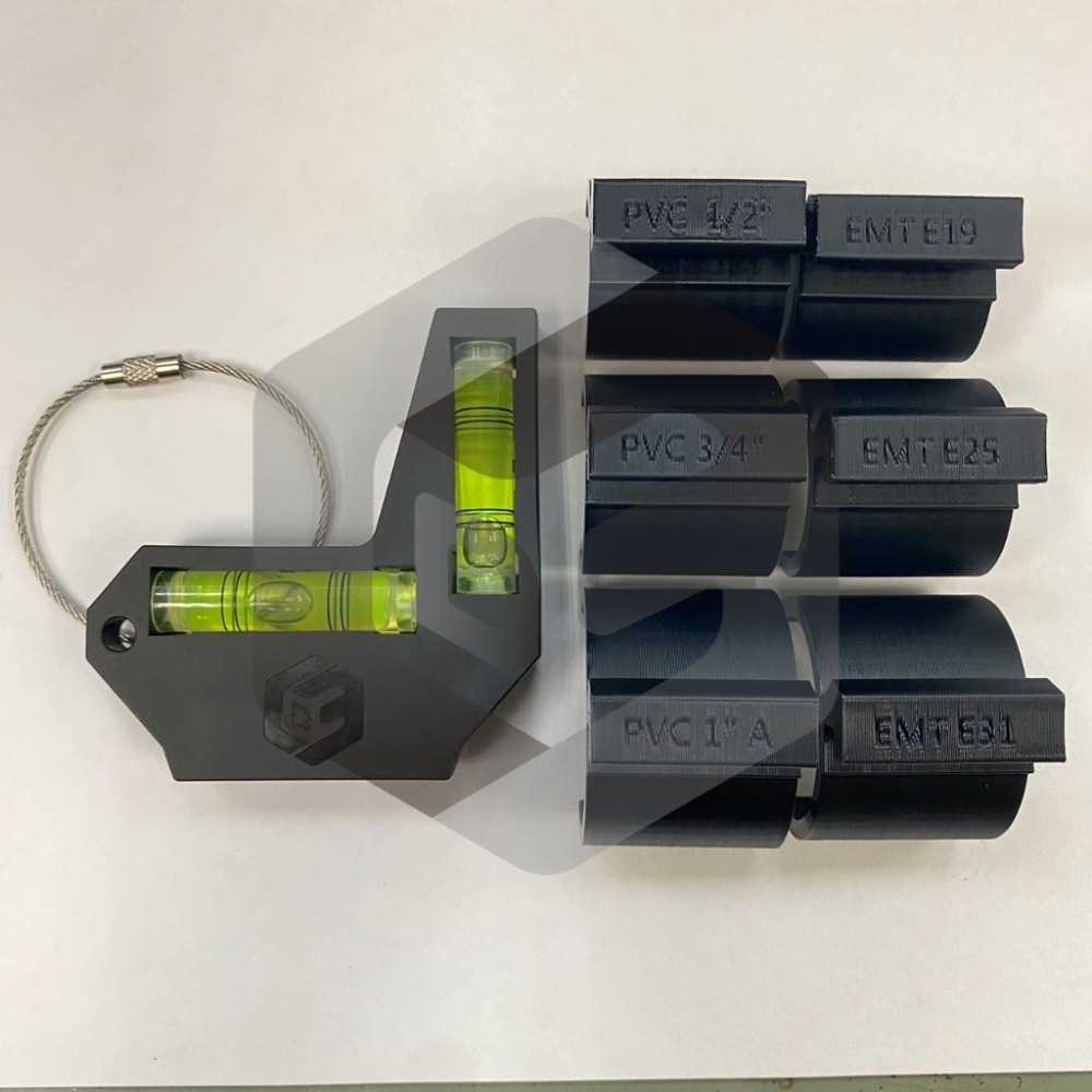 配管神器 PVC管 EMT管 放樣 放管水平 配管水平 水平儀 4分管 6分管 一吋管 E19 E25 E31-規格圖3