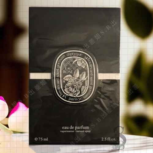 法國 現貨 頂級香氛 DIPTYQUE 經典淡香精 黑瓶 玫瑰之水 Eau Rose 75ml EDP-國際航空版 香水