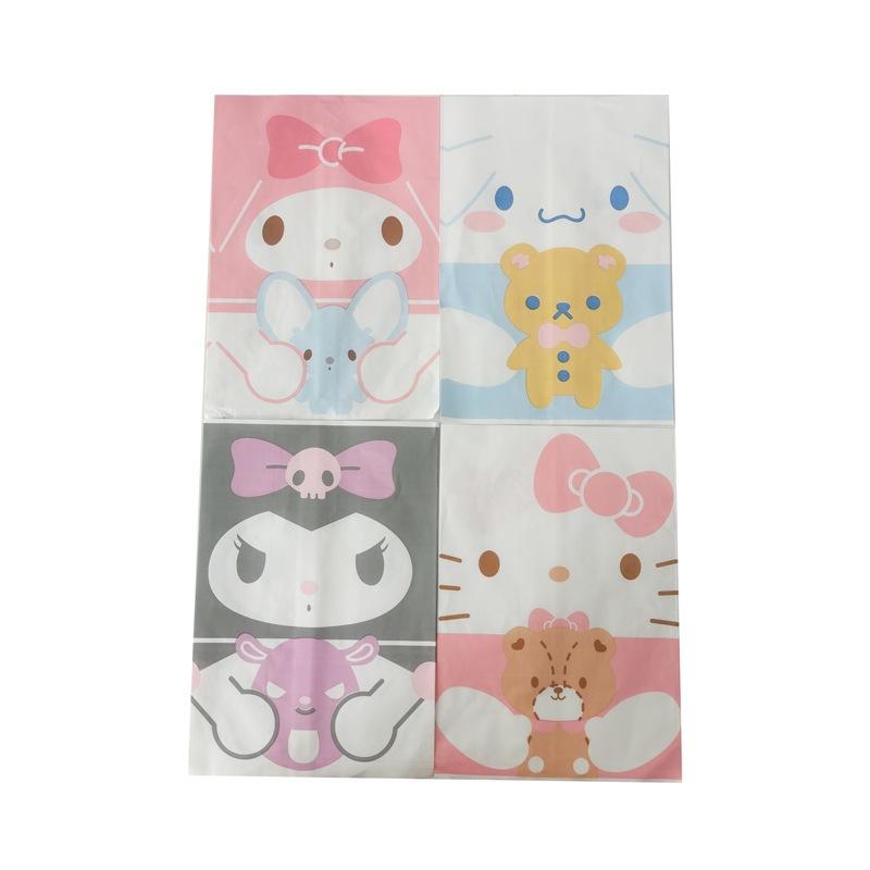 🆈🅰🅽現貨實拍 可愛卡通圖案禮物紙袋烘培小物收納袋少女心零食自封包裝袋軟萌  平口袋 紙袋 禮物袋 包裝 袋子 小物收納-細節圖5