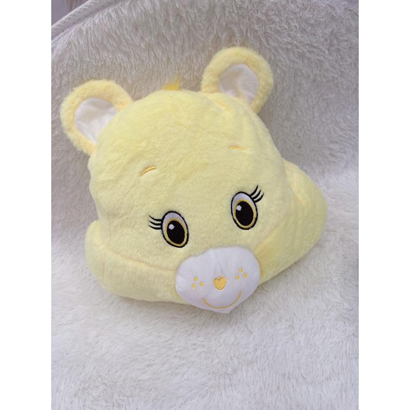 🆈🅰🅽現貨實拍 樣品版特價午睡枕+抱枕+毛毯彩虹熊牆壁被玩偶小熊抱枕被手暖三合一彩虹熊毯子-細節圖3